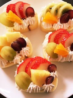 市販のロールケーキでデコロール☆-レシピのメイン写真