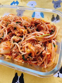 【もやし大量消費】もやしたっぷり豚キムチ-レシピのメイン写真