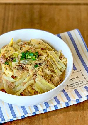 フライパンで時短♪キャベツのツナ味噌-レシピのメイン写真