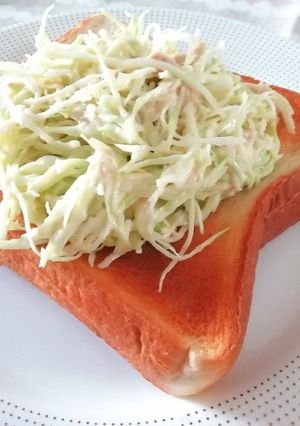 【調理時間３分】ツナキャベツサンド-レシピのメイン写真