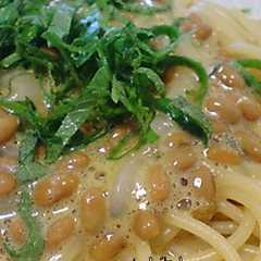 รูปของ うまうま★イカ納豆パスタ