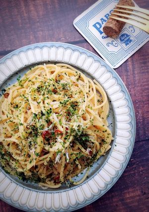 じゃこと青のりペペロンチーノパスタ-レシピのメイン写真