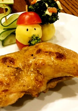 魚焼きグリルですぐできるグリルチキン-レシピのメイン写真
