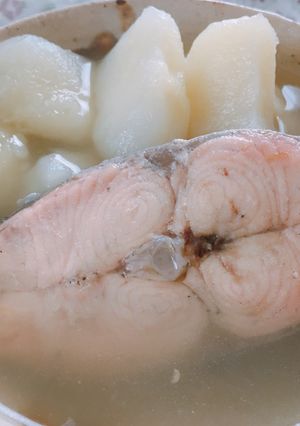 簡単♡じゃがいもと鮭のあら煮-レシピのメイン写真