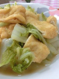 フライパンで一発! 白菜と油揚げのうま煮-レシピのメイン写真