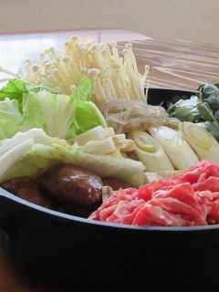 牛こま切れ肉ですき焼き!-レシピのメイン写真