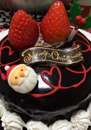 ザッハトルテ風クリスマスケーキ-レシピのメイン写真