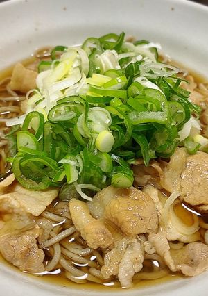 簡単肉そば☆年越しそばに！飲んだ〆に！-レシピのメイン写真