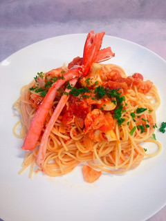 たらばと紅ずわい蟹のトマトクリームパスタ-レシピのメイン写真