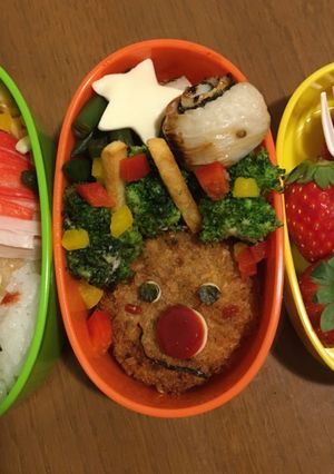 クリスマスキャラ弁!トナカイメンチカツ-レシピのメイン写真