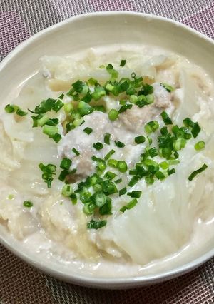 肉団子と白菜の酒粕煮-レシピのメイン写真