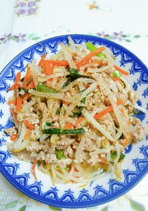 速飯 挽き肉の塩麹炒め-レシピのメイン写真