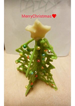 チョコペン♪クリスマスケーキに立体ツリー-レシピのメイン写真
