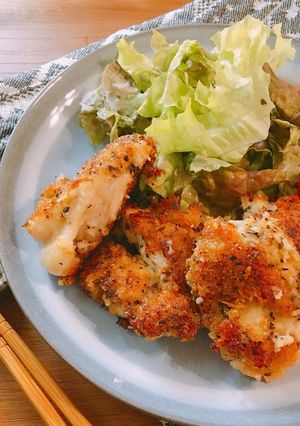 簡単ジューシー！鶏もも肉のパン粉焼き-レシピのメイン写真