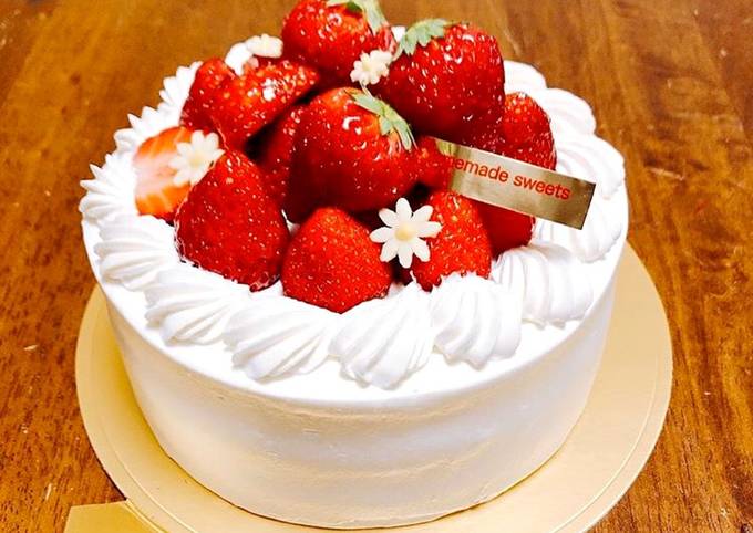 イチゴショートケーキ by 2winsママ 【クックパッド】 簡単