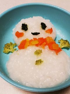 クリスマス❤️雪だるま⛄離乳食-レシピのメイン写真