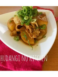 *簡単*しみしみ*豚肉と大根の照り煮-レシピのメイン写真