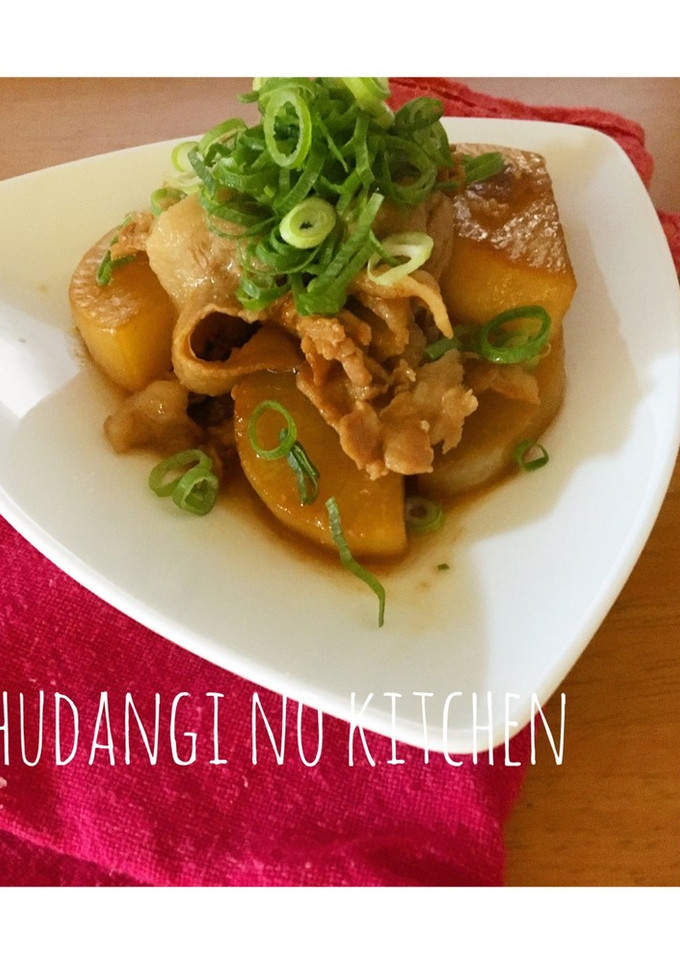 ＊簡単＊しみしみ＊豚肉と大根の照り煮-レシピのメイン写真