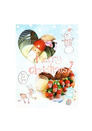 クリスマスチーズフォンデュでサンタさん♡-レシピのメイン写真