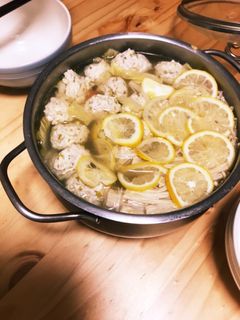 ふわふわ鶏団子 レモン鍋-レシピのメイン写真