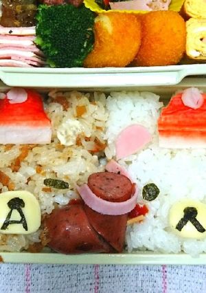簡単キャラ弁☆リラックマサンタ♪-レシピのメイン写真