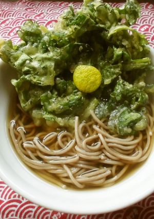 春菊天そば♪-レシピのメイン写真