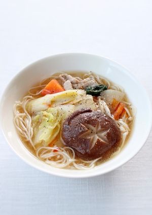 簡単・具沢山【鍋風にゅうめん】素麺・煮麺-レシピのメイン写真