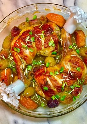 2321ローストチキンフルーツカクテル-レシピのメイン写真