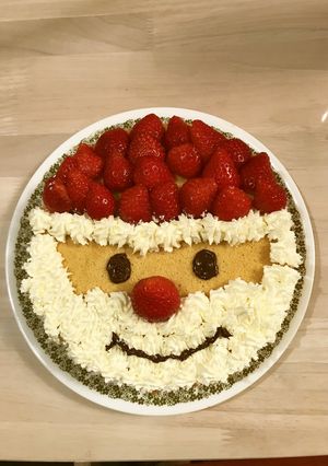 サンタのケーキ-レシピのメイン写真