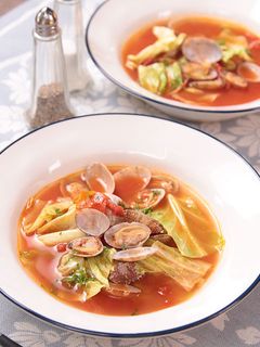 うまみたっぷり☆あさりトマトスープ-レシピのメイン写真
