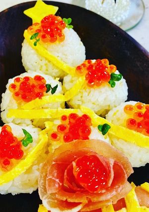 クリスマスツリーお寿司☆-レシピのメイン写真