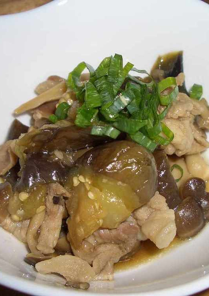 なすと豚肉の煮物-レシピのメイン写真