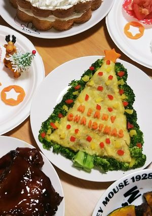 ☆さつまいもでクリスマスツリー☆-レシピのメイン写真