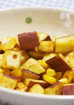 さつま芋とコーンのバターソテー♪-レシピのメイン写真