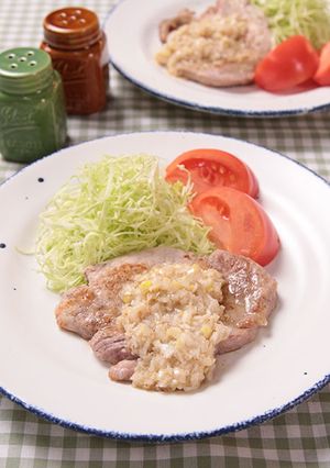 ポークステーキ☆特製ごまねぎ塩だれ-レシピのメイン写真