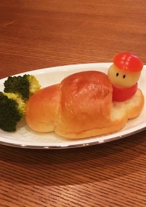 ロールパンサンタ　離乳食完了期-レシピのメイン写真