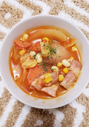 超簡単!具沢山ミネストローネ-レシピのメイン写真