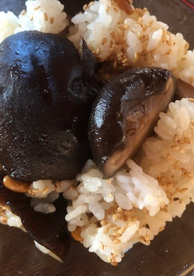 納豆と椎茸の佃煮風のご飯-レシピのメイン写真