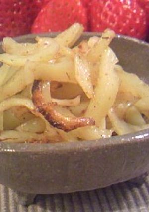 面取り後のじゃがいもくずのカレー粉炒め-レシピのメイン写真