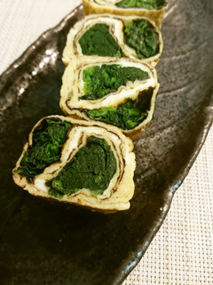 たっぷりほうれん草の卵焼き-レシピのメイン写真