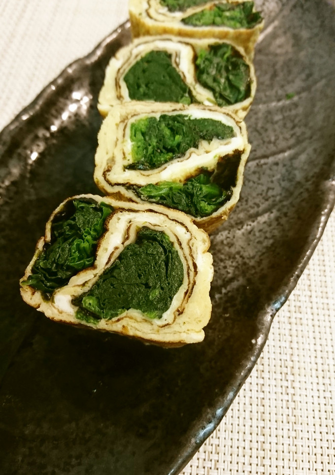 たっぷりほうれん草の卵焼き-レシピのメイン写真