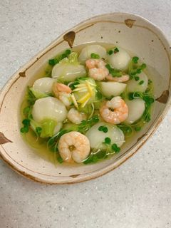 カブとエビのくず煮-レシピのメイン写真