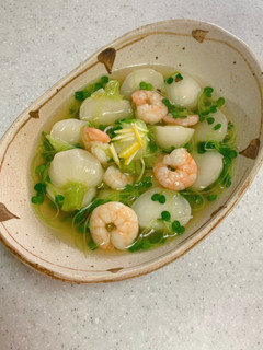 カブとエビのくず煮-レシピのメイン写真