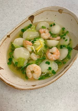 カブとエビのくず煮-レシピのメイン写真