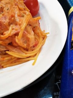 生クリーム入りトマトパスタ-レシピのメイン写真