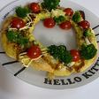 クリスマスにお好み焼きリース