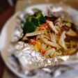 白身魚の野菜たっぷりホイル焼き