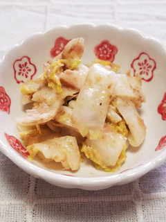 レンジで副菜♪白菜・オイマヨ・鰹節サラダ-レシピのメイン写真