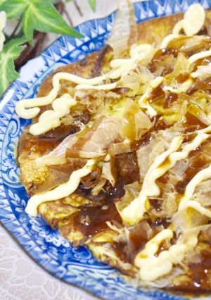 キャベツ大量消費‼︎お好み焼き風-レシピのメイン写真