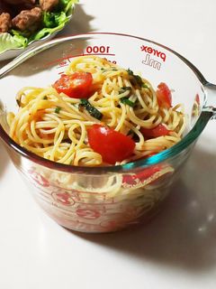 和えるだけ!超簡単トマトの冷製パスタ-レシピのメイン写真